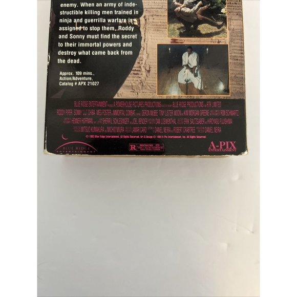 Immortal Combat VHS Roddy Piper Sonny Chiba 1994, RARE *TESTED* - Picture 15 of 15